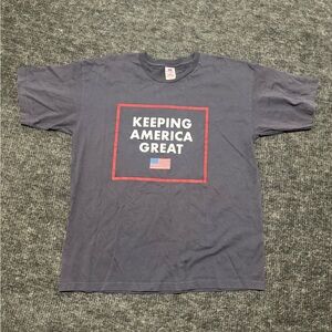 Bayside Navy Blue T-Shirt Keeping America Great